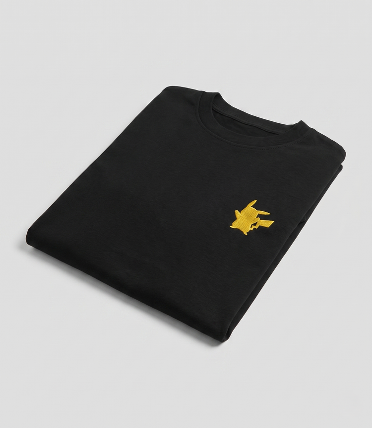 T-shirt Oversize brodé Kage - Pikachu