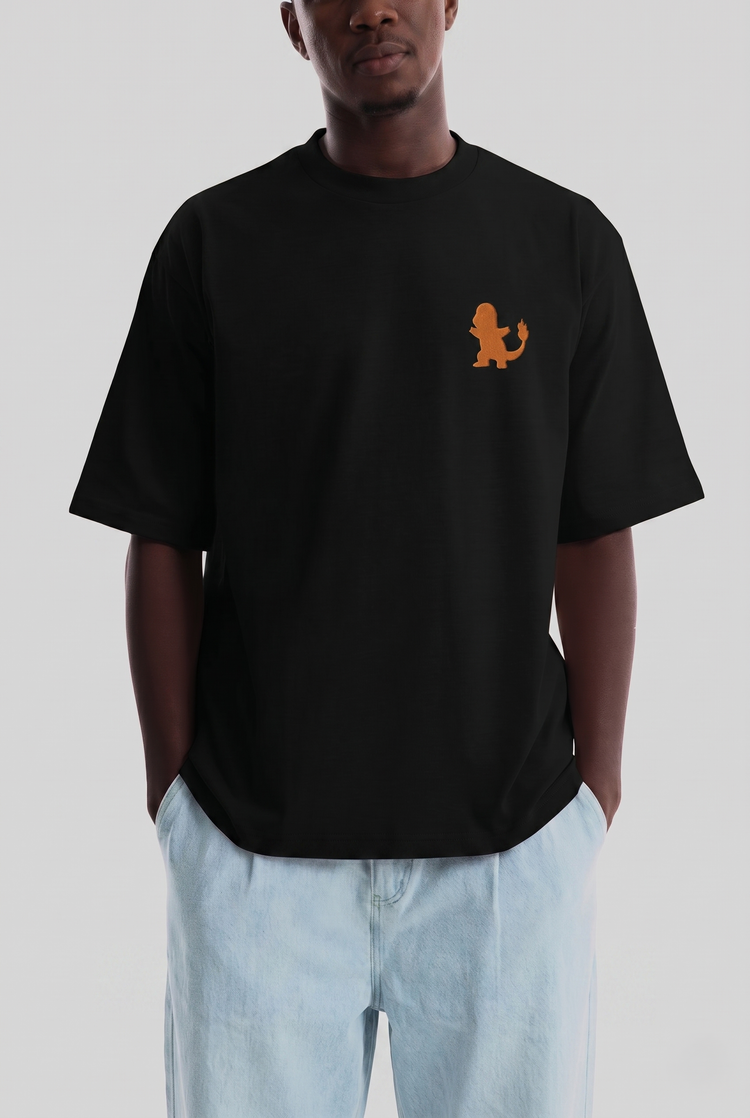 T-shirt Oversize brodé Kage - Salamèche