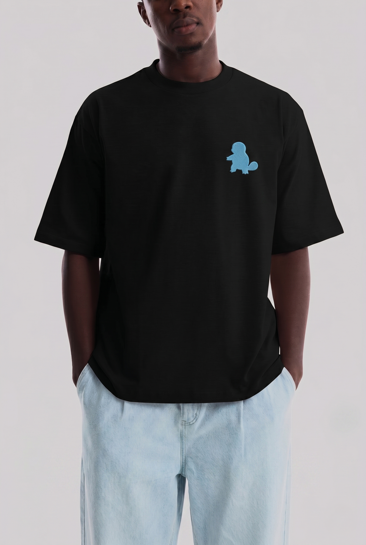 T-shirt Oversize brodé Kage - Carapuce