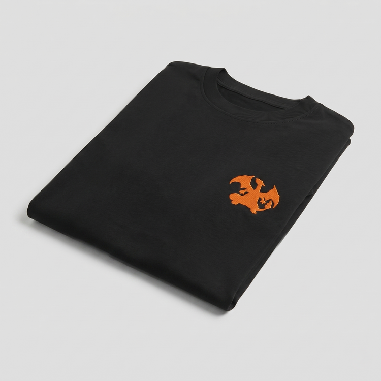 T-shirt Oversize brodé Kage - Dracaufeu
