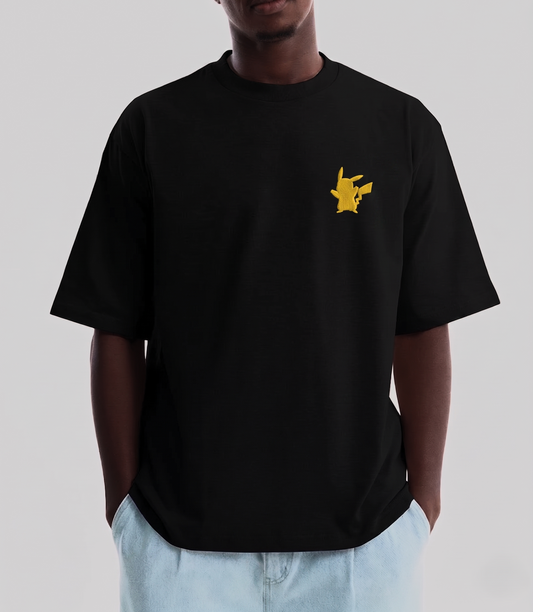 T-shirt Oversize brodé Kage - Pikachu